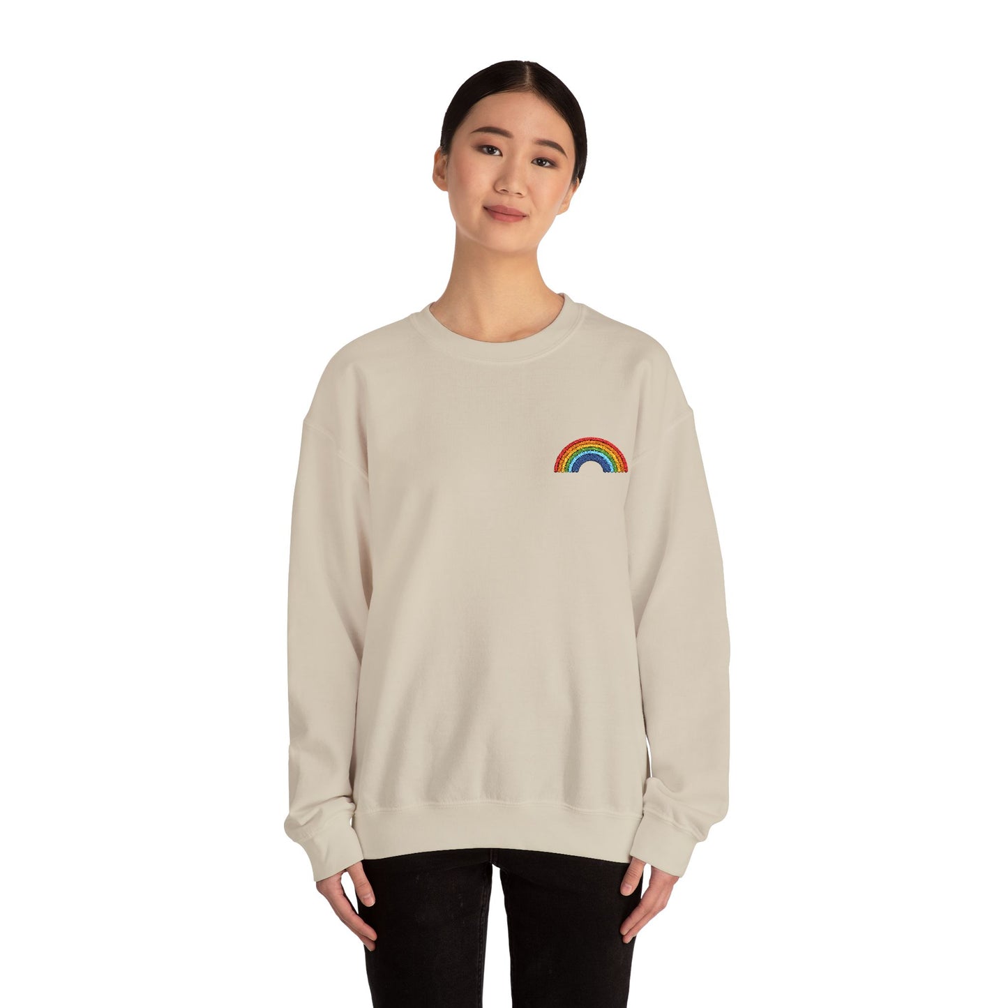 Rainbow Embroidered Sweatshirt