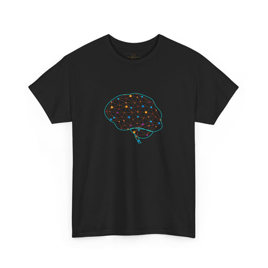 Colorful Brain Heavy Cotton T-Shirt - Medical Art