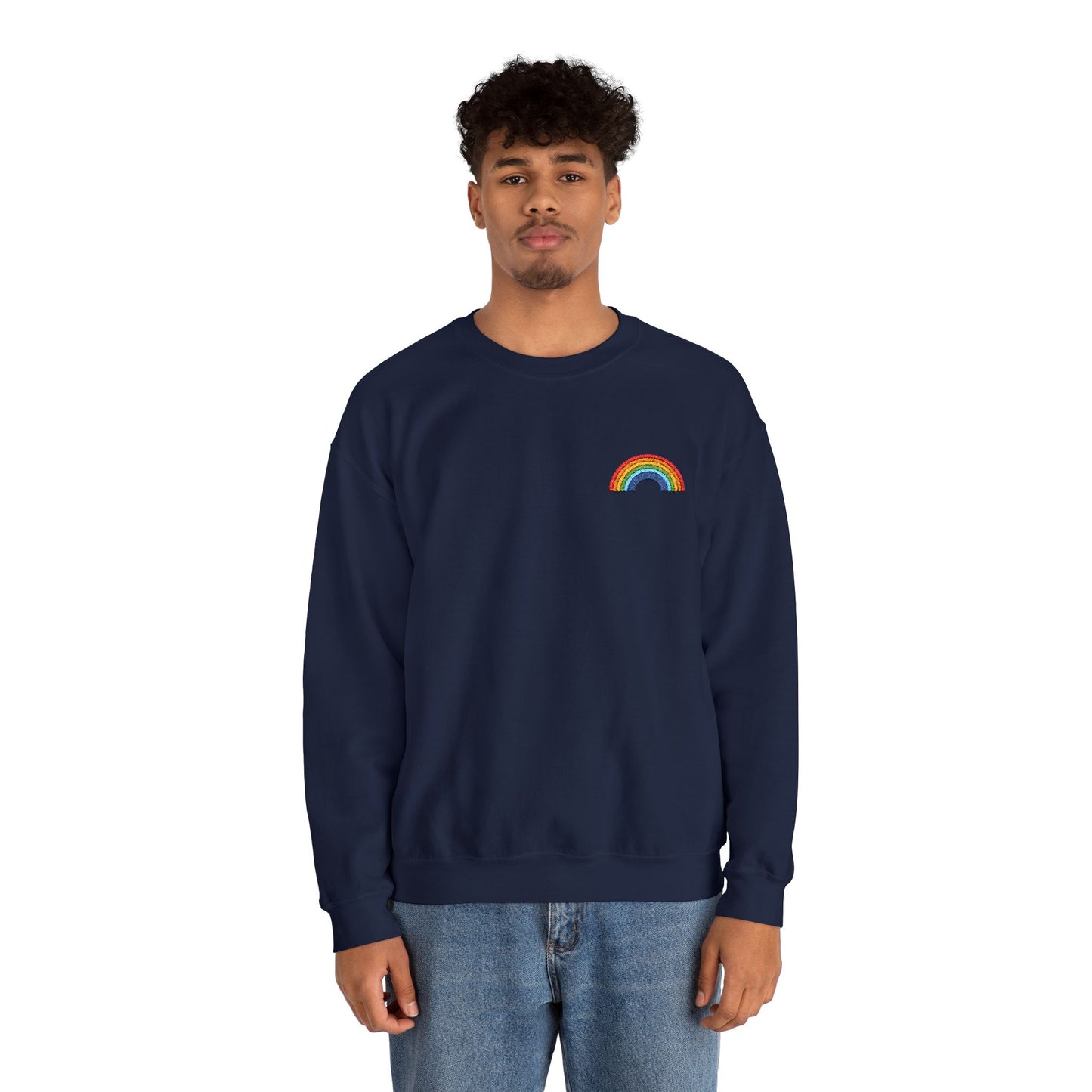 Rainbow Embroidered Sweatshirt