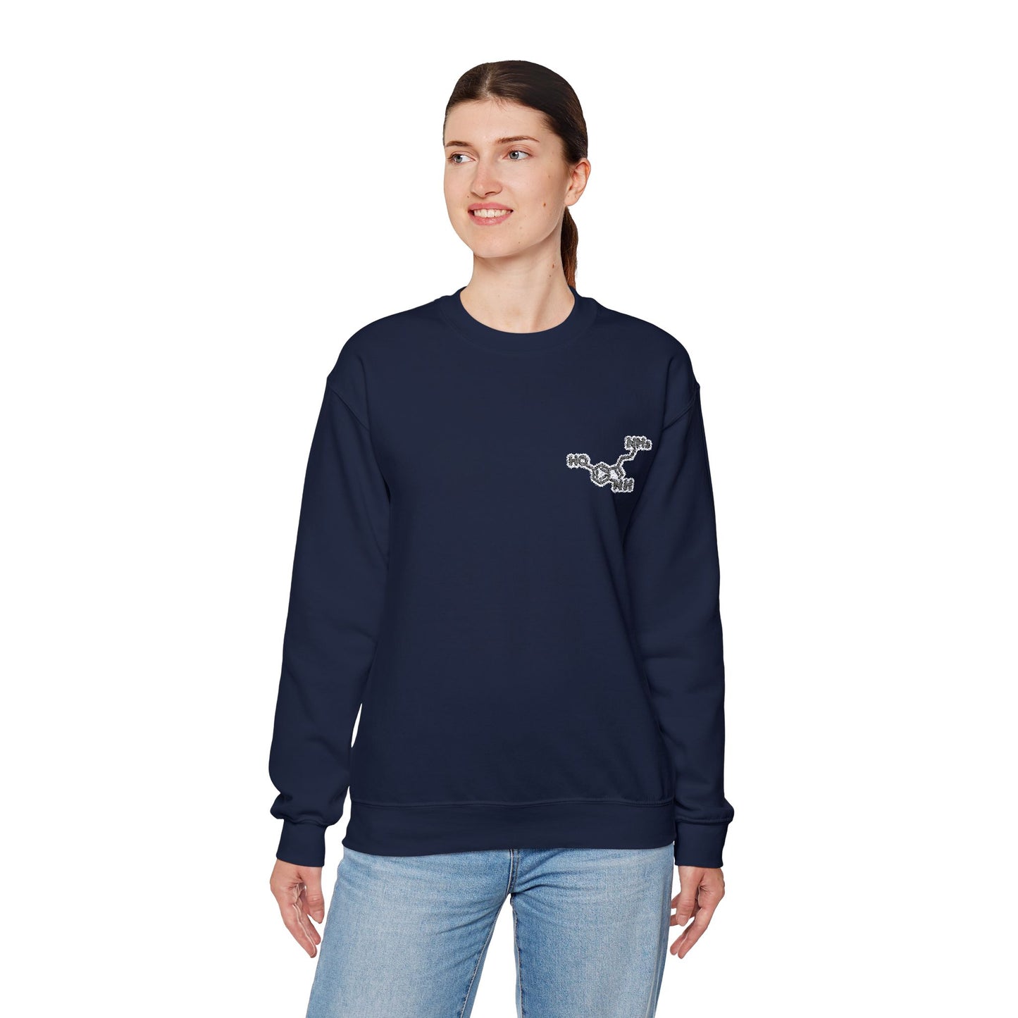 Serotonin Symbol Embroidered Sweatshirt - Unisex