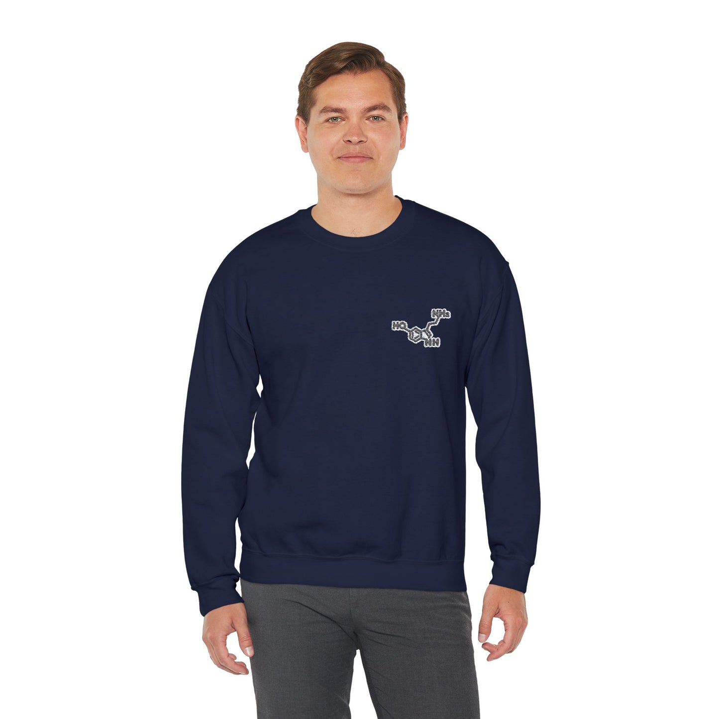 Serotonin Symbol Embroidered Sweatshirt - Unisex