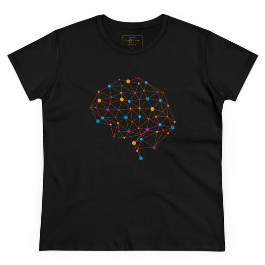 Abstract Brain Women's Midweight Cotton Tee - Medical