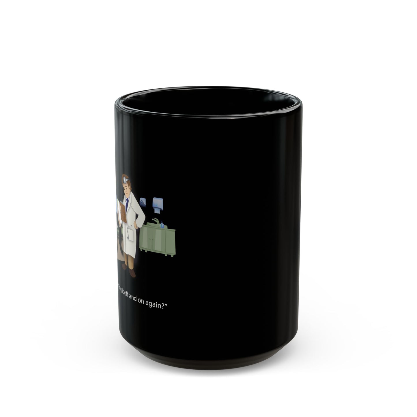 On and Off Again Black Mug (11oz, 15oz) - Medical Humor