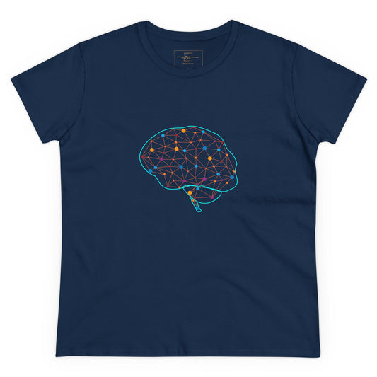 Colorful Brain Women's Mid-weight Cotton Tee - Medical