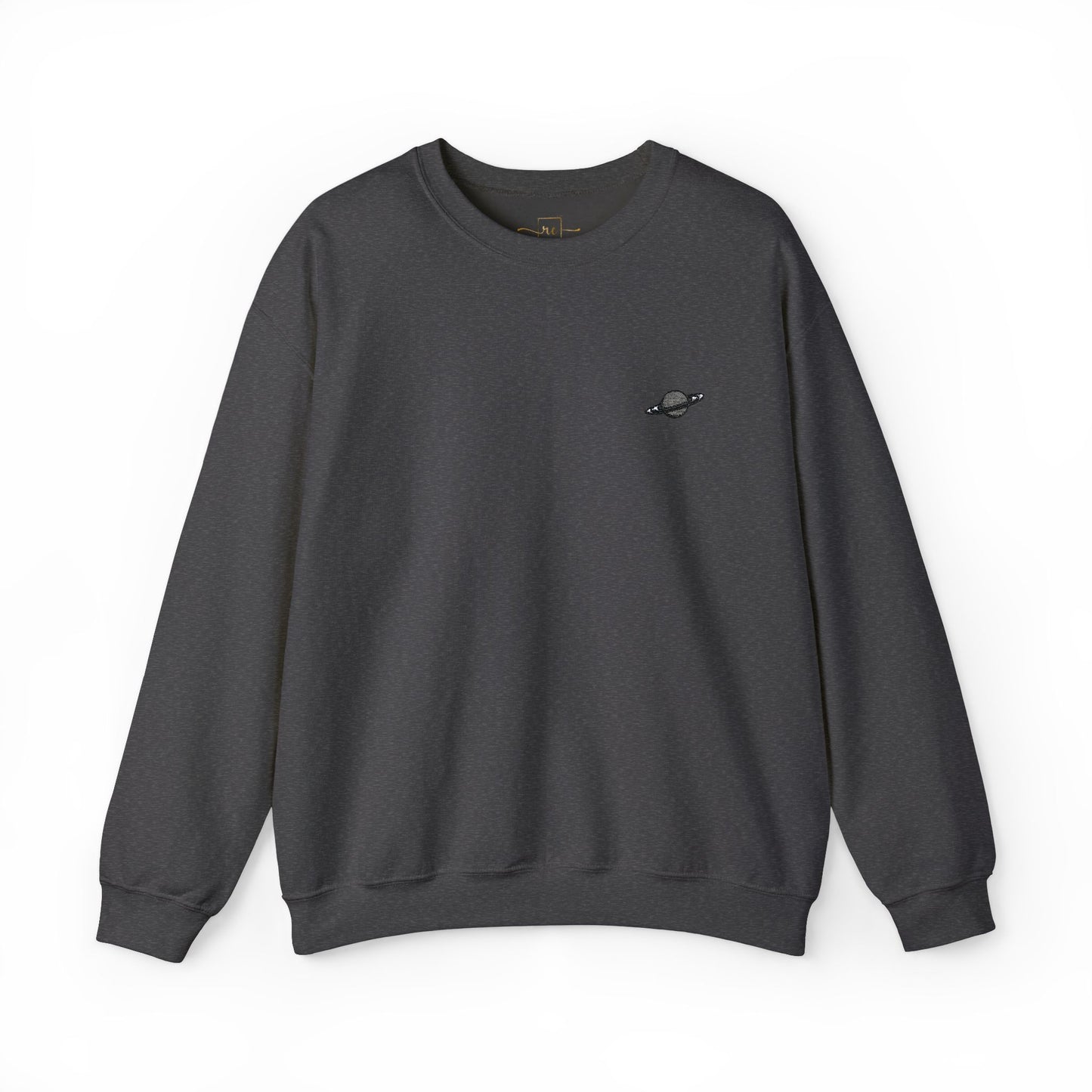 Saturn Planet Embroidered Sweatshirt - Astronomy, Science, Astrology Gift