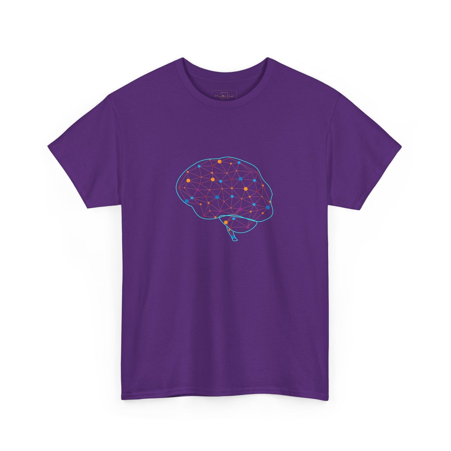 Colorful Brain Heavy Cotton T-Shirt - Medical Art