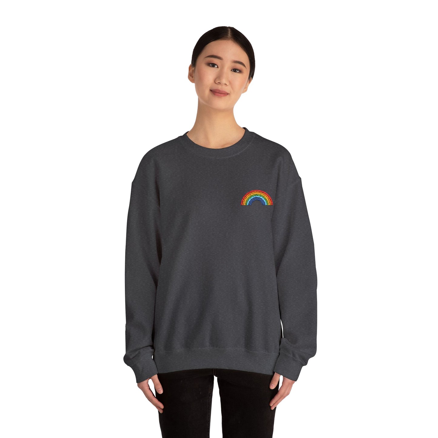 Rainbow Embroidered Sweatshirt