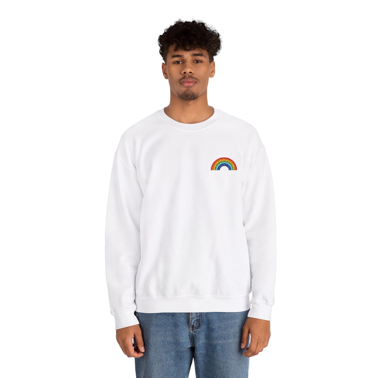 Rainbow Embroidered Sweatshirt