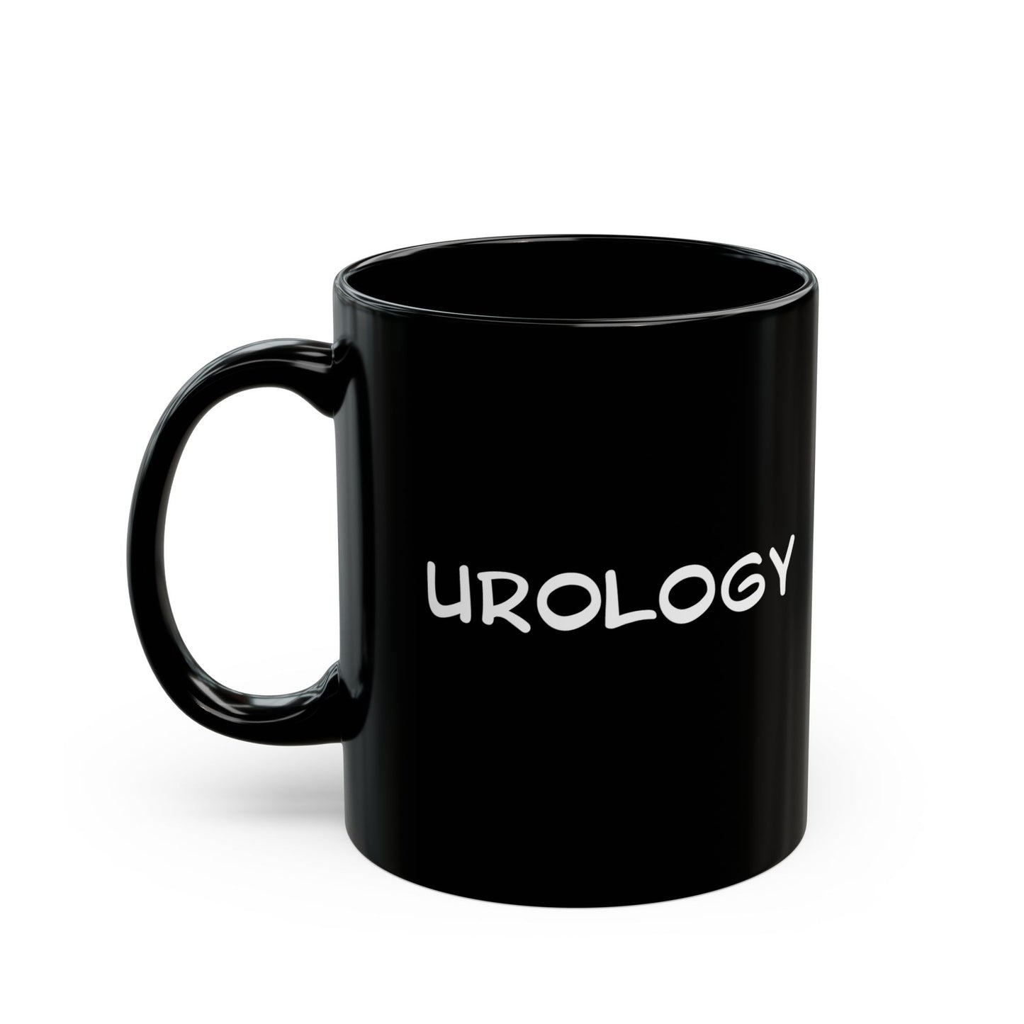 Urine Luck Black Ceramic Mug - Funny Urology Medical Humor for Doctors & Students (11oz, 15oz)