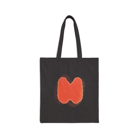 Abstract Thyroid Cotton Canvas Tote Bag - Healthcare Graphic